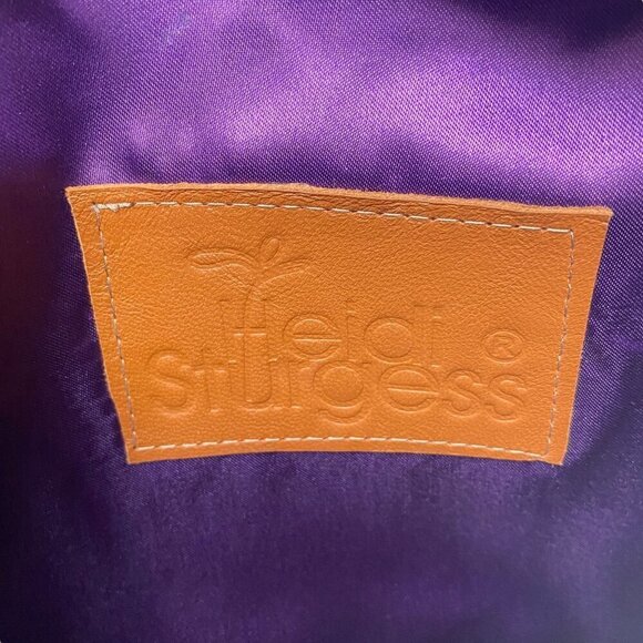 Heidi Sturgess Clutch Bag Gray Leather - Picture 6 of 11